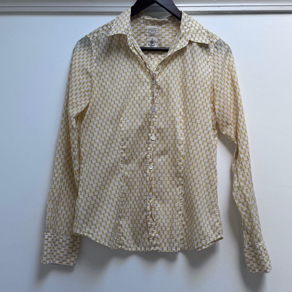 J.Crew Yellow Button down - Small